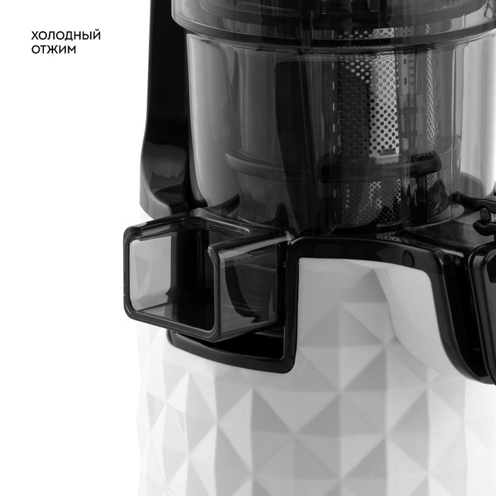 Соковыжималка Galaxy LINE GL 0807, шнековая, 200 Вт, 0.5/0.45 л, реверс, чёрно-белая Соковыжималка Galaxy LINE GL 0807, шнековая, 200 Вт, 0.5/0.45 л, реверс, чёрно-белая