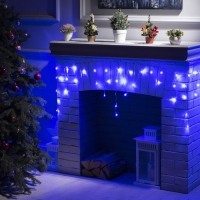 Гирлянда «Бахрома» 1.8 × 0.5 м, IP20, прозрачная нить, 48 LED, свечение синее, 8 режимов, 220 В Гирлянда «Бахрома» 1.8 × 0.5 м, IP20, прозрачная нить, 48 LED, свечение синее, 8 режимов, 220 В