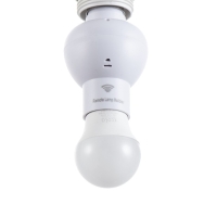 Переходник с ПДУ "Некст" Е27/(Е27+Е14) 15Вт белый 6х6х10см