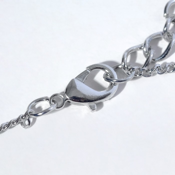 Кулон &laquo;Дракон&raquo; извивающийся, цвет серебро, L=46 см