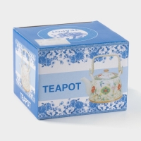 Чайник керамический заварочный с металлическим ситом &laquo;Веера&raquo;, 900 мл