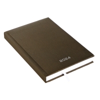 Ежедневник датированный 2024 года, А5, 176 листов, Attomex.Regent, обложка бумвинил, ляссе, блок 70 г/м2, коричневый