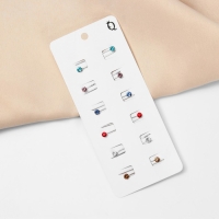 Зажим для платка &laquo;Стразинка&raquo;, 3,5 см, цвет МИКС (набор 12 шт.)