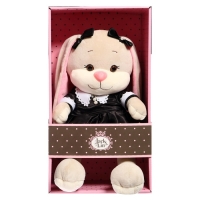 Мягкая игрушка &laquo;Зайка Лин&raquo;, в модном чёрном платье с белым воротничком&raquo;, 25 см