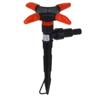 Распылитель 4&minus;лепестковый, штуцер под шланги 1/2" (12 мм) &minus; 3/4" (19 мм), пика, пластик, &laquo;Жук&raquo;