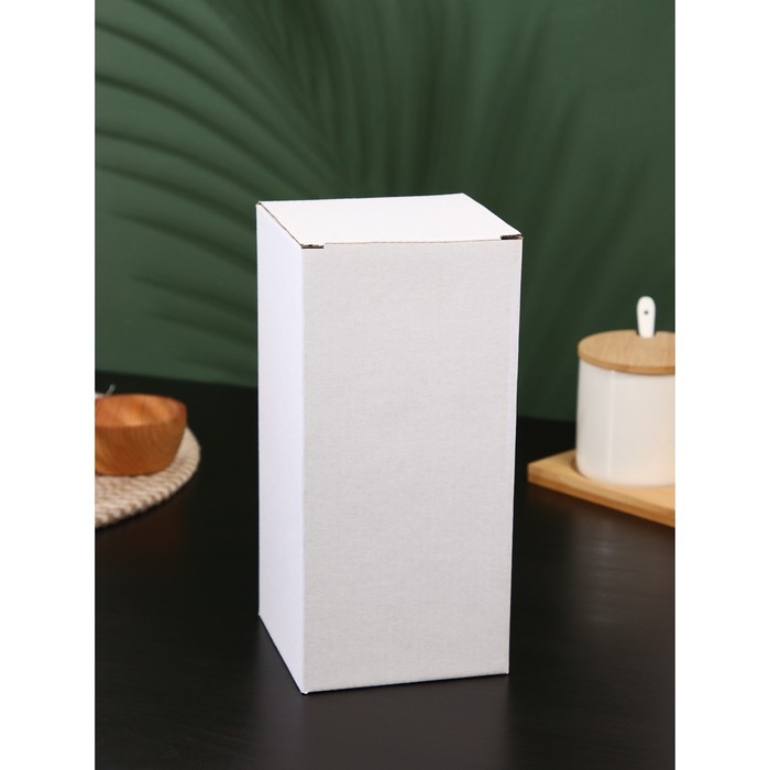 Банка стеклянная для хранения сыпучих продуктов &laquo;Вуд&raquo;, 950 мл, 10&times;20 см, с деревянной крышкой