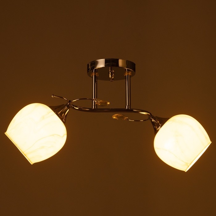 Люстра потолочная Грейс 2хE27 40Вт Хром Люстра потолочная Грейс 2хE27 40Вт Хром