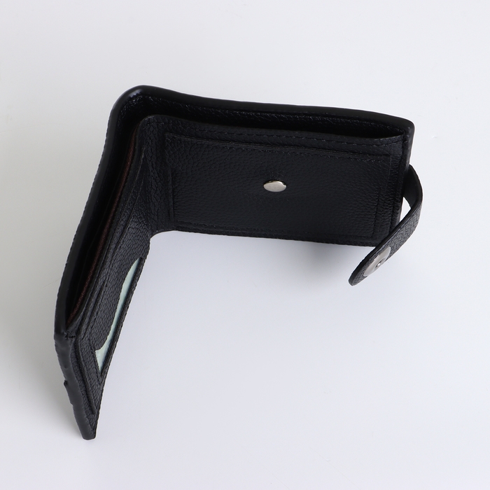 Портмоне мужское на магните, цвет чёрный Портмоне мужское на магните, цвет чёрный