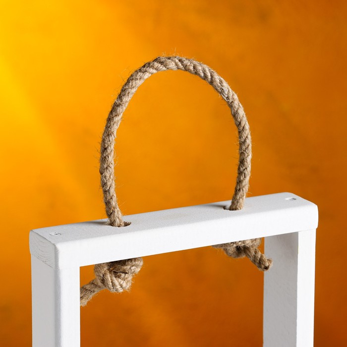 Кашпо деревянное 18×5×40 см с 3 колбами 15 см Кашпо деревянное 18×5×40 см с 3 колбами 15 см "Рамка Экстра", ручка, белый Дарим Красиво