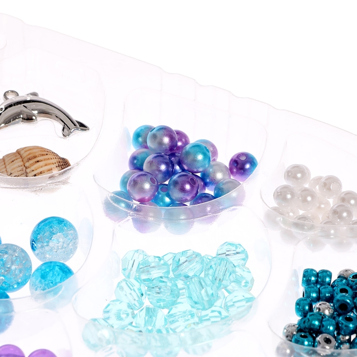 Набор для творчества «Создай украшение: Русалочка», 12 видов бусин, 5 шармов Набор для творчества «Создай украшение: Русалочка», 12 видов бусин, 5 шармов