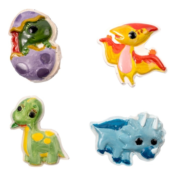 Магниты из гипса под роспись &laquo;Динозавры&raquo;