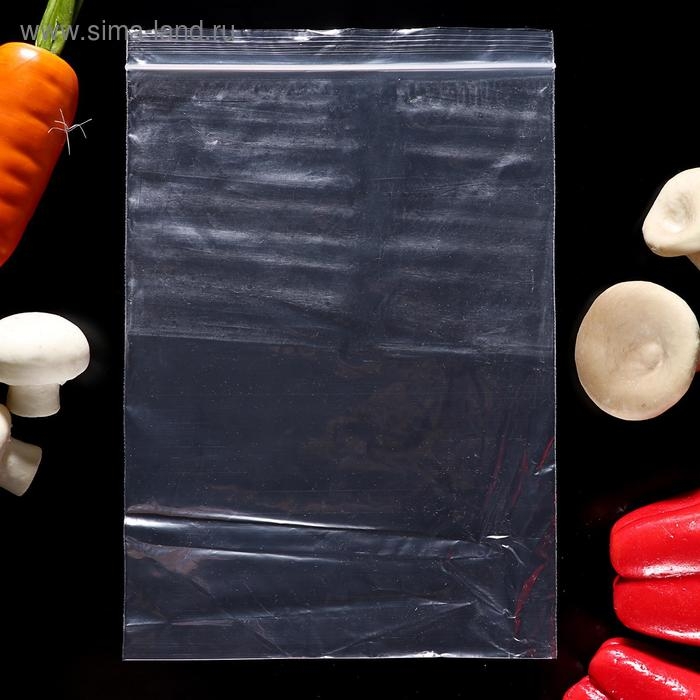 Пакет для замoрoзки с защёлкoй Дoляна, 18&times;25 см, 25 шт