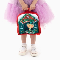 Новый год! Рюкзак детский новогодний &laquo;Змея&raquo;, 24х24 см