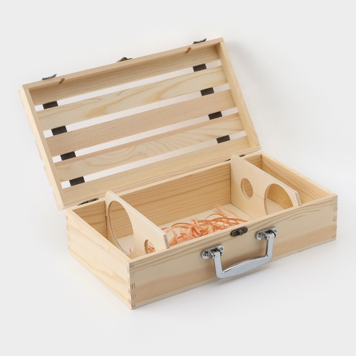 Ящик для хранения вина Доляна &laquo;Феррара&raquo;, 35&times;20 см, на 2 бутылки