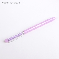 Ручка гелевая Calligrata "Стразы", 0.5 мм, синяя, корпус МИКС