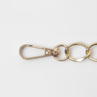 Цепочка для сумки, с карабинами, металлическая, 19 &times; 15 мм, 120 см, цвет золотой