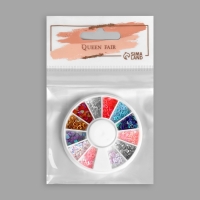 Пайетки для декора ногтей &laquo;Ассорти&raquo;, 12 ячеек, разноцветные