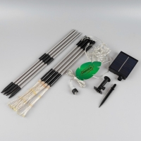 Садовый светильник на солнечной батарее &laquo;Одуванчики&raquo; 4 шт., 78 см, 320 LED, свечение тёплое белое