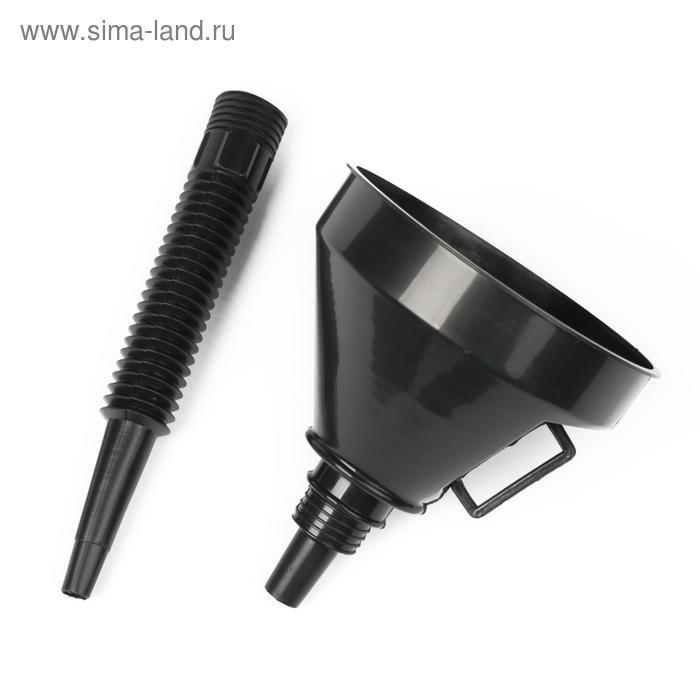 Воронка для ГСМ с сеткой, усиленная, диаметр 145 мм, высота 360 мм, съемный гибкий носик Воронка для ГСМ с сеткой, усиленная, диаметр 145 мм, высота 360 мм, съемный гибкий носик