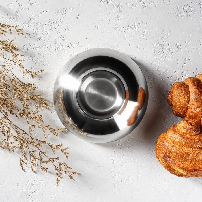 Миска из нержавеющей стали с двойными стенками &laquo;Трефор&raquo;, 500 мл, d=15 см
