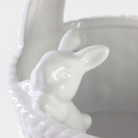 Конфетница Доляна &laquo;Зайка&raquo;, 650 мл, 17&times;14,5&times;18,5 см