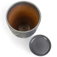 Горшок цветочный с поддоном 5 л, керамика "Шагрень" (М)