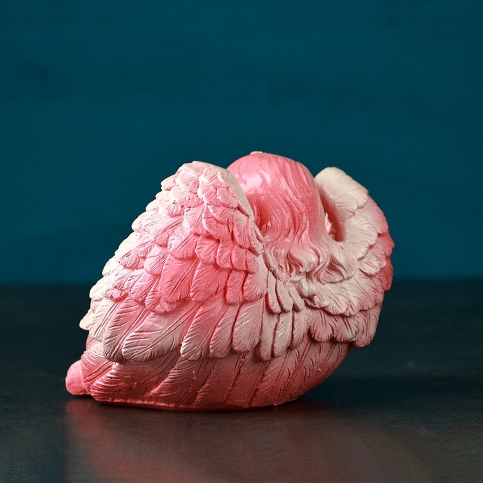 Подсвечник "Ангел" розовый, 11см