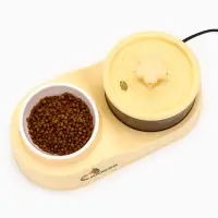 Фонтан для животных с миской, 34&times;17.5&times;11.5 см, бежевый