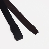 Ремень мужской, ширина 3,5 см, затяжка, пряжка тёмный металл, цвет чёрный Ремень мужской, ширина 3,5 см, затяжка, пряжка тёмный металл, цвет чёрный