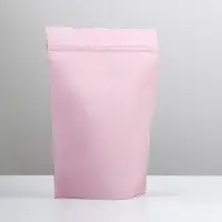 Пакет дой - пак, матовый, розовый, 14&times;20&times;4 см