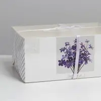 Коробка для капкейков, кондитерская упаковка, 6 ячеек &laquo;Для тебя&raquo;, 23 х 16 х 10 см