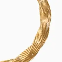 Чокер &laquo;Обруч&raquo; кручённый, цвет золото