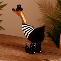 Сувенир "Уточка в ч/б" дерево 25х7х25 см