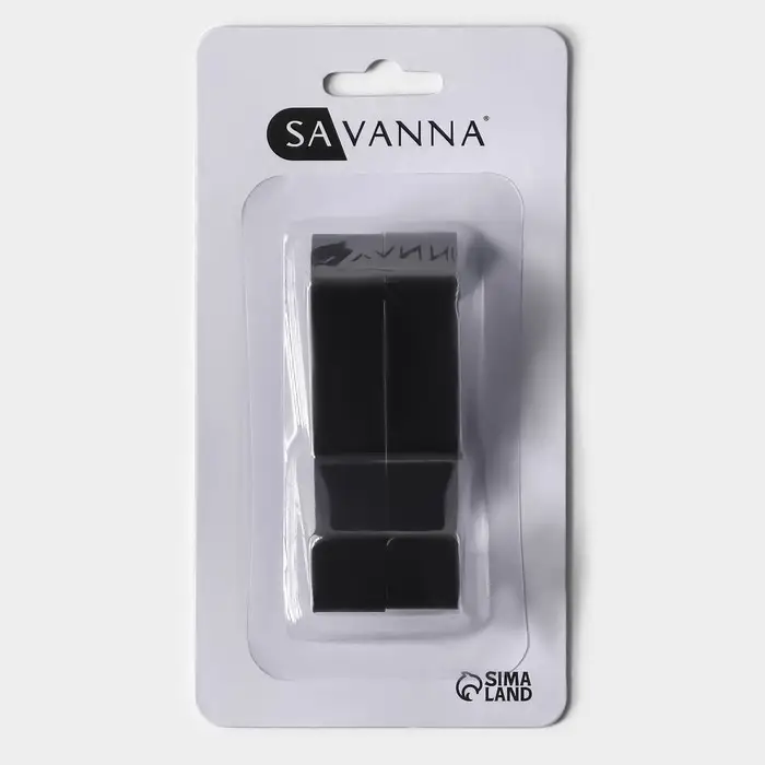 Крючки надверные SAVANNA Black Loft, 2 шт, металл, 5&times;6.5&times;1.5 см, чёрные