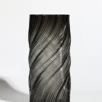 Ваза стекло настольная "Бриджит" 24х11 см, серый