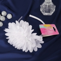 Ободок для волос "Выбражулька" волна, 0,9 см, белый Ободок для волос "Выбражулька" волна, 0,9 см, белый