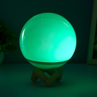 Ночник "Шар" LED 7 цветов АКБ USB МИКС 15x15x18 см RISALUX Ночник "Шар" LED 7 цветов АКБ USB МИКС 15x15x18 см RISALUX