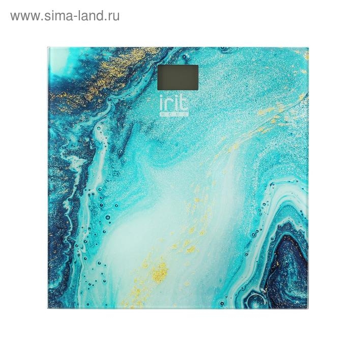 Весы напольные Irit IR-7272, электронные, до 180 кг, 2хААА, стекло, рисунок Весы напольные Irit IR-7272, электронные, до 180 кг, 2хААА, стекло, рисунок