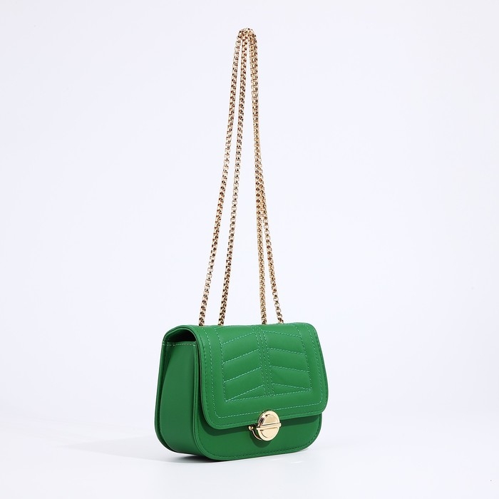 Сумка-мессенджер на клапане, цвет зелёный Сумка-мессенджер на клапане, цвет зелёный