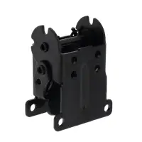 Кронштейн складной ТУНДРА ks001, 70х70 мм, цвет черный, набор 2 шт