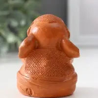 Фигура &laquo;Слон ничего не говорю&raquo;, 7&times;5.5&times;6 см, красная глина