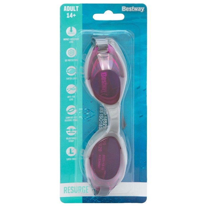 Очки для плавания ActivWear, от 14 лет, цвет МИКС, 21051 Bestway