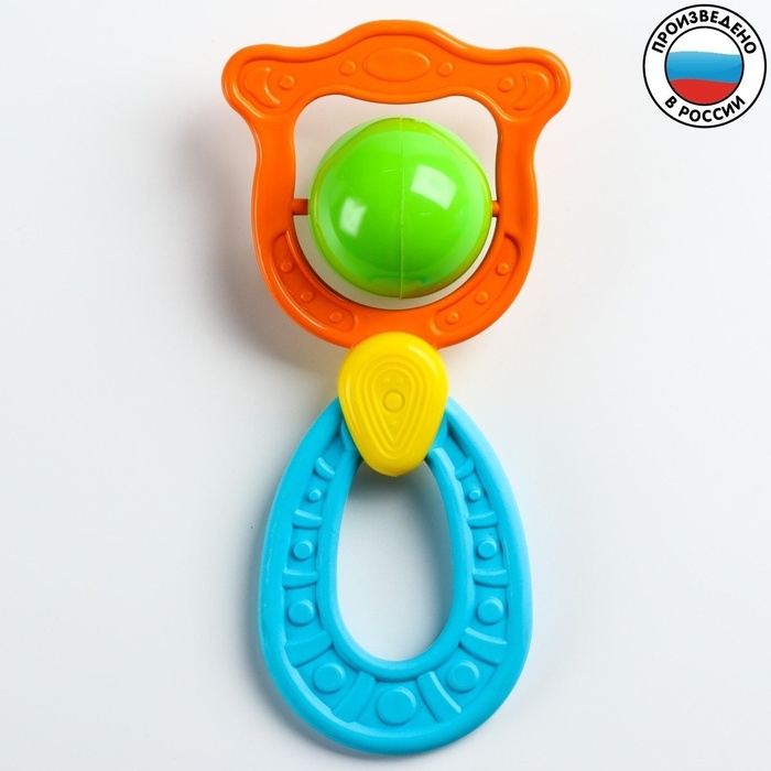 Погремушка - прорезыватель &laquo;Планеты&raquo;, эластичная ручка, виды и цвет МИКС