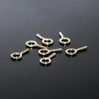 Держатель для кулона винтовой СМ-936, (набор 10 шт.) 1,2&times;0,5&times;0,1 см, цвет золото