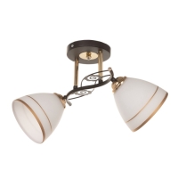 Люстра "Кира" 2х40Вт Е27 черный/золото