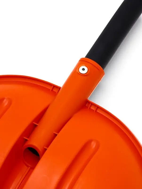 Лопата 410 х 460 мм, пластик, металлический черенок, оцинкованная планка Вьюга №5 Премиум