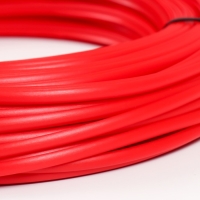 Ротанг искусственный гладкий 7 мм 100 м полутрубка (красный)
