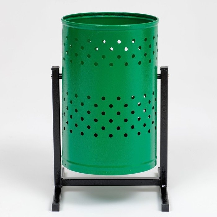 Урна уличная &laquo;Уралочка&raquo; 21 л, 32 х 50 х 26,5 см, зеленая, бак 0,6 мм