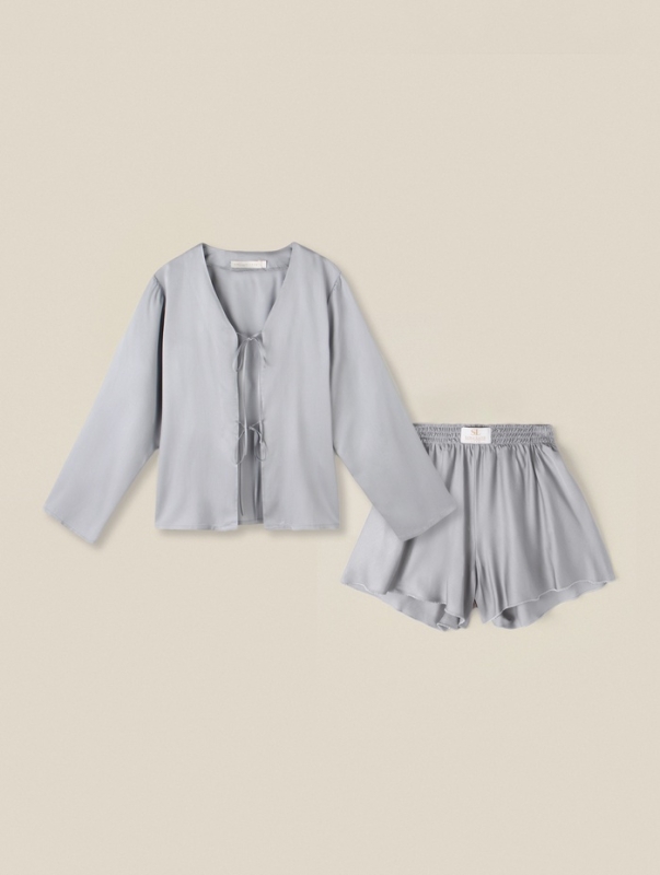 Костюм домашний (рубашка и шорты) SL HOME р. XL, серый