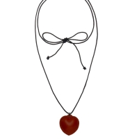 Портупея с кулоном &laquo;Сердечко&raquo; кожа, трансформер, коричневая, 150 см